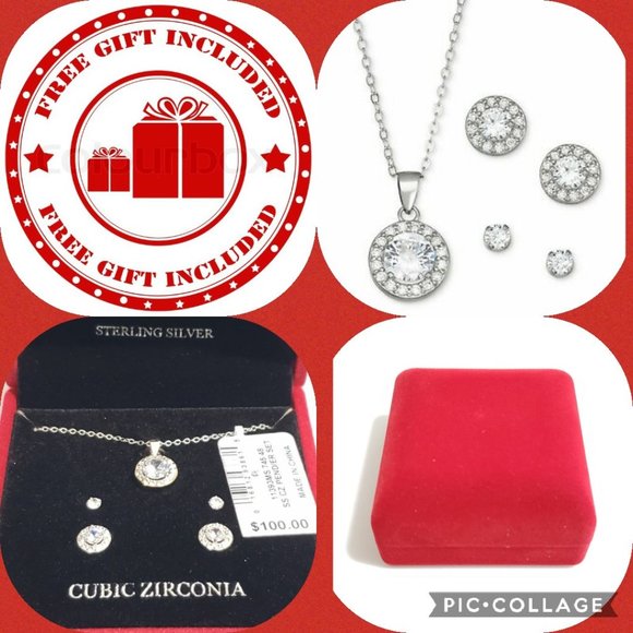 NEW Giani Bernini 3Pc Pendant Necklace W/FREE GIFT - Picture 2 of 6